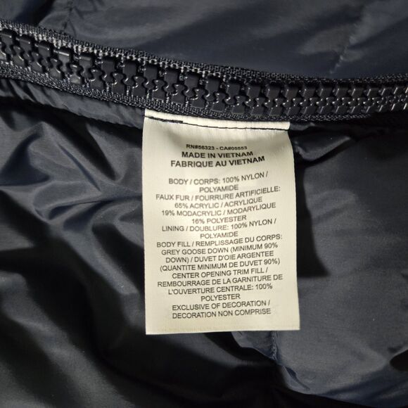 $600 Nike x Sacai Womens XS Parka Dark Obsidian Puffer Down Jacket CT3267-475 - Picture 4 of 7